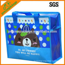 Laminated non woven tote bag with sweet cartoon picture